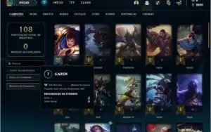 Conta ouro 4 com 9 skins e 47 champs