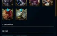 CONTA LEAGUE OF LEGENDS LVL 66