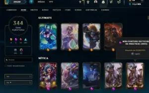 Esmeralda 2 com TODOS os champs e 344 Skins + 8 Vitoriosas