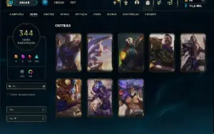 Esmeralda 2 com TODOS os champs e 344 Skins + 8 Vitoriosas
