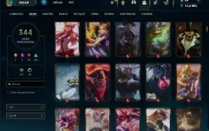 Esmeralda 2 com TODOS os champs e 344 Skins + 8 Vitoriosas
