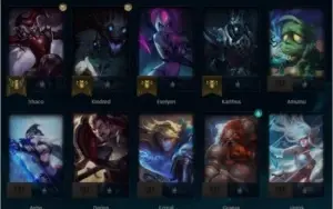 CONTA MONO SHACO GOLD 2 PARA SMURFAR 91% WIN RATE