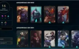LoL Diamante 2 bom MMR,shards d champ,skins
