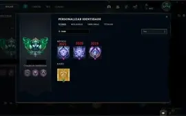 OTIMA CONTA LEAGUE OF LEGENDS MMR DIAMANTE