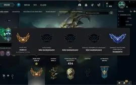 OTIMA CONTA LEAGUE OF LEGENDS MMR DIAMANTE