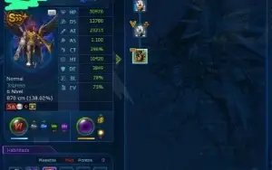 Conta Dmo LADMO Omega com 6 SSS+ e 2 SSS Lv140 de Tamer !!!