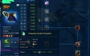 Conta Dmo LADMO Omega com 6 SSS+ e 2 SSS Lv140 de Tamer !!!