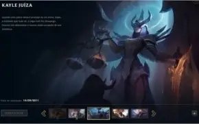 Venda Conta de LOL D4 COM SKIN SUPER RARA KAYLE JUIZA