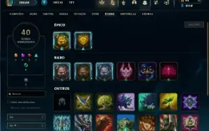 Ouro 3 com 30 Champs e 5 Skins + 1 Fragmento