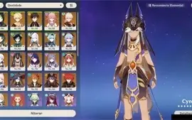 Conta AR 60END GAME Monstra com Todos de Sumeru e Raiden c2