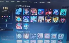 Conta League of Legends com muita skins e essências azul