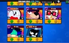 Brawl stars Full 50/50 barato +45 skins raras