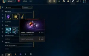 Unranked com 27 Champs e 3 Skins + 2 Fragmentos