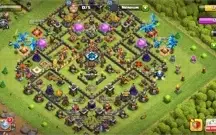 conta clash of clans, CV 13 bem upada, com tropas de uso max