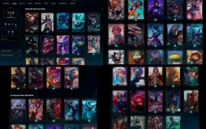 Conta LOL de 10 anos com todos os champs
