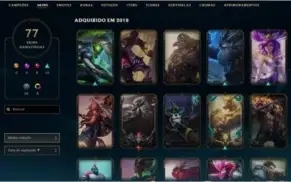 Conta LOL Diamante 1 MD5 pro Mestre