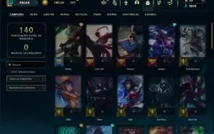 Prata 3 com 50 Champs e 17 Skins + 1 Fragmento