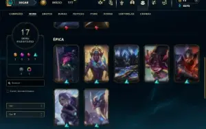 Prata 3 com 50 Champs e 17 Skins + 1 Fragmento