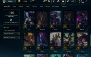 Prata 3 com 50 Champs e 17 Skins + 1 Fragmento