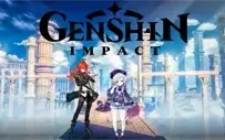 Conta Genshin Impact AR 5 com Diluc e Qiqi