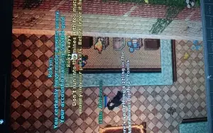 Vendo tibia: personagens um kina e maga em uma conta.