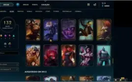 Conta League of legends 115 Champs + 132 Skins + 101 icones.
