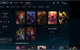 Conta League of legends 115 Champs + 132 Skins + 101 icones.
