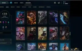 Conta League of legends 115 Champs + 132 Skins + 101 icones.