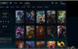 Conta League of legends 115 Champs + 132 Skins + 101 icones.
