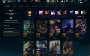 Unranked com 25 Champs e 8 Skins