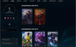 Conta Unranked Imperdível muitos champs
