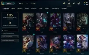 Conta Unranked Imperdível muitos champs