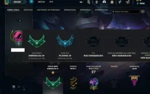Conta Esmeralda 4 com 42 Champs e 7 Skins + 3 Fragmentos