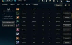 Conta Esmeralda 4 com 42 Champs e 7 Skins + 3 Fragmentos