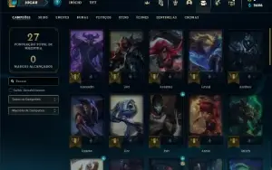 Conta Esmeralda 4 com 42 Champs e 7 Skins + 3 Fragmentos