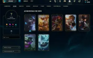 Conta Esmeralda 4 com 42 Champs e 7 Skins + 3 Fragmentos