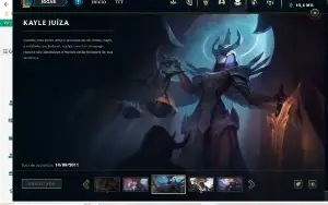 Vendo conta com Rammus Rei e kayle juiza +94 skins e RP
