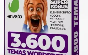 3.600 Temas Envato Para Wordpress + 30.000 Plrs