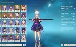 AR 52 - Ayaka, Albedo, Tartaglia, Klee e Qiqi