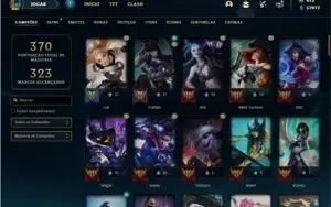 Conta Unranked com 93 Champs e 204 Skins + 1 Prestigio