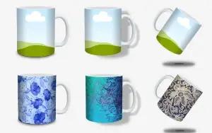 8 Mockups para Caneca - Use no Canva Sem Complicações