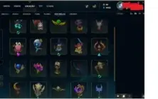 CONTA PLATINA 2, TODOS OS CAMPEÕES, 90 SKINS