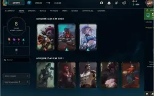 Conta Bronze 2, 8 skins