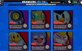 Conta Brawl Stars com 16 mil troféus e todos os LENDÁRIOS