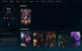 CONTA LOL DE 2013 FULL ACESSO - 140 CAMPEÕES COM 81 SKINS