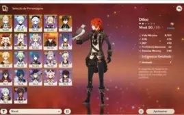 AR47 5* Diluc Jean Klee qiqi Zhongli