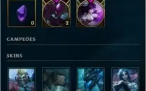 Conta Lol platina IV criada 2015