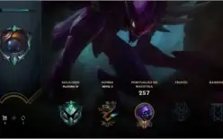 Conta Lol platina IV criada 2015