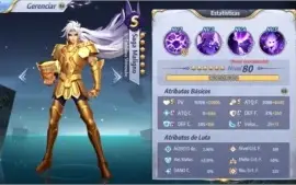 Saint Seiya: Awakening Conta Nível 52 Servidor A49 Global