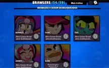 Brawl stars muitos brawlers conta muito boa